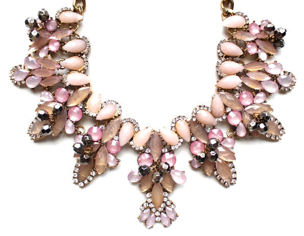 Shimmering Pastels Statement Necklace