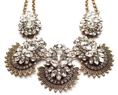 Crystal Rays Two Chain Necklace