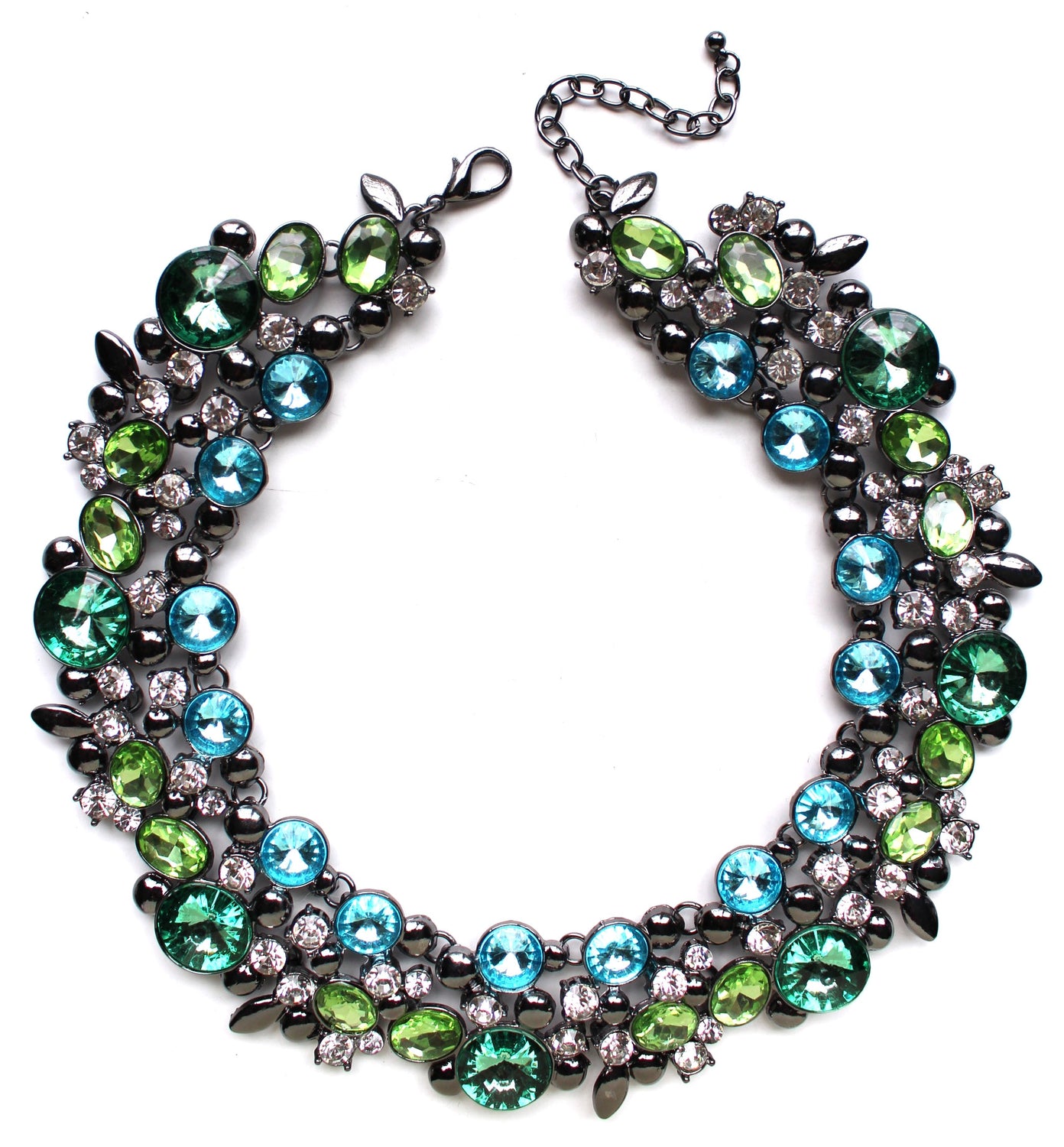 Luxe Shiny Stone Collar Necklace
