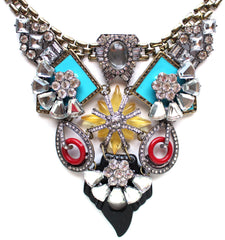 Luxe Retro Elegance Statement Necklace
