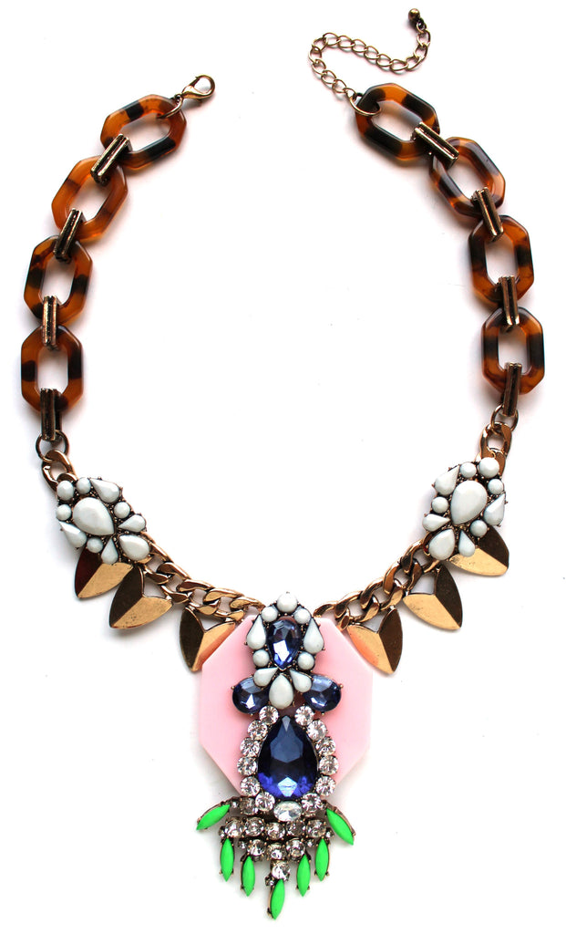 Tortoise Pop Iconic Fringe Necklace