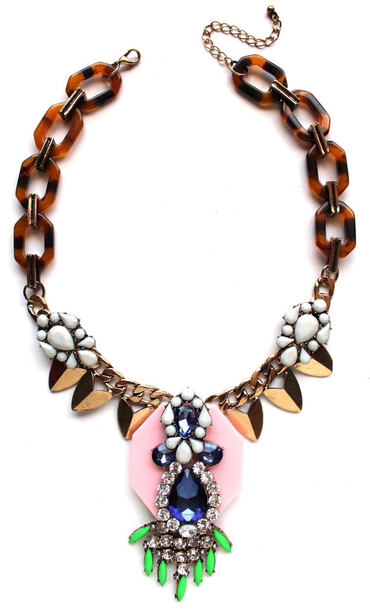Tortoise Pop Iconic Fringe Necklace