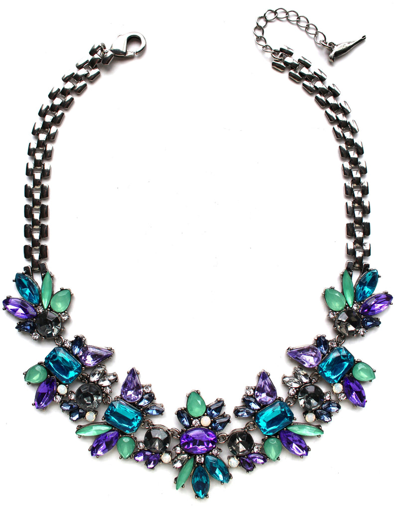 Magically Floral Crystals Necklace