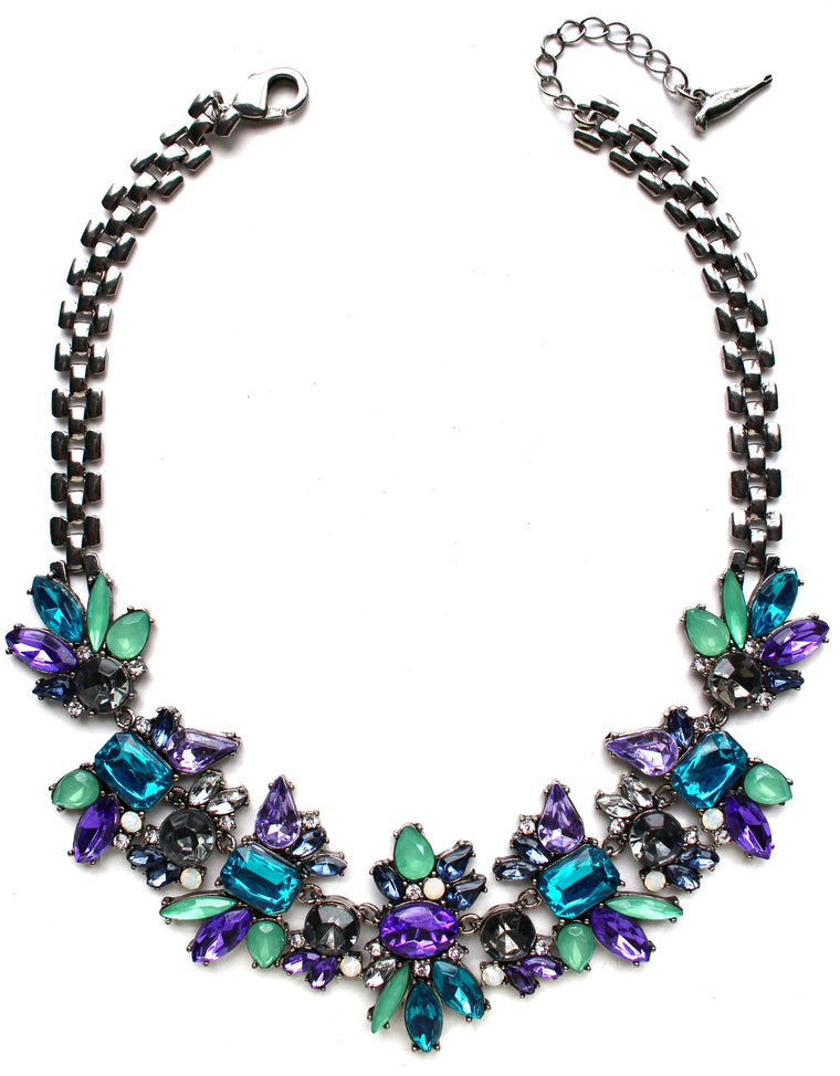 Magically Floral Crystals Necklace