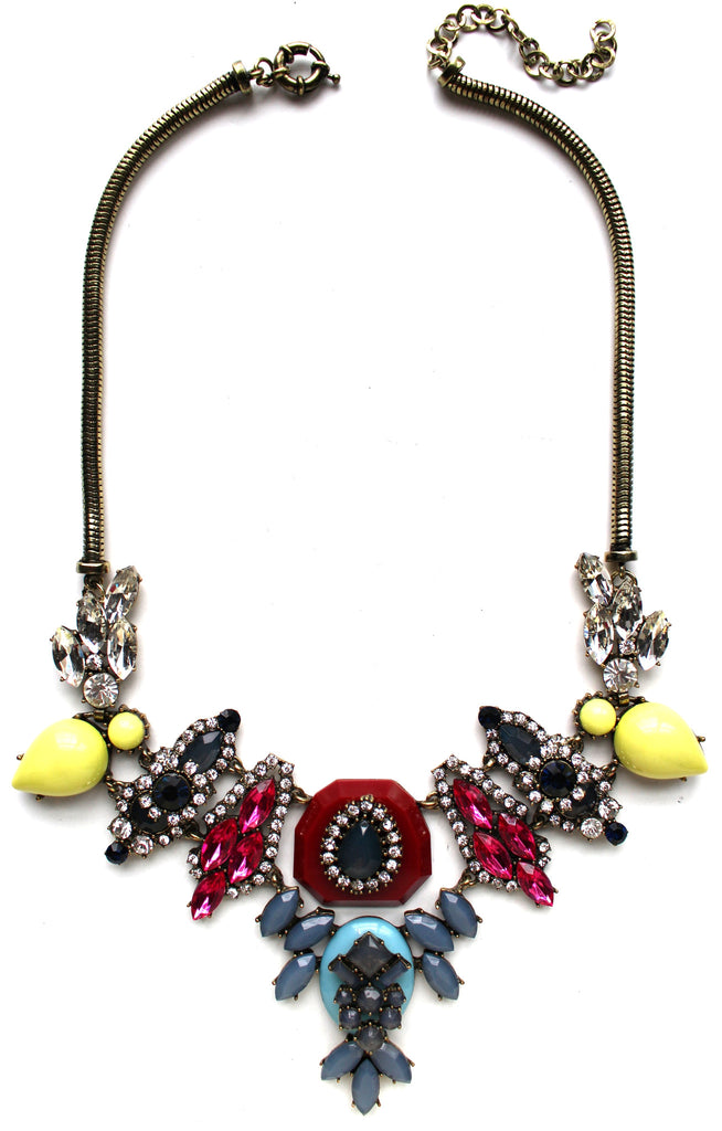 Luxe Mixed Stone & Colorful Sparkle Necklace