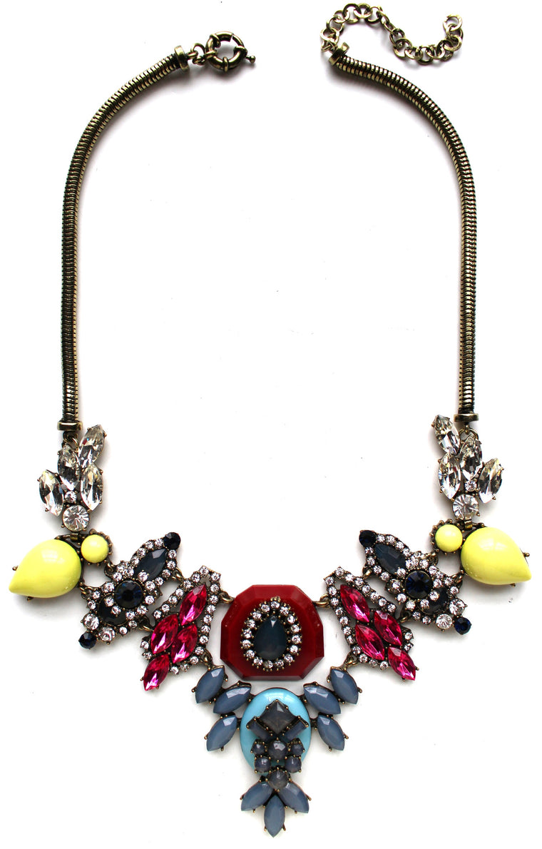Luxe Mixed Stone & Colorful Sparkle Necklace