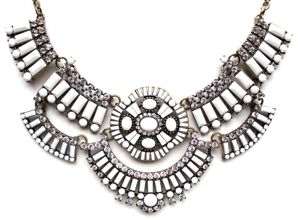 Boho Stone Tiles & Shine Necklace