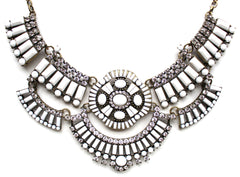 Boho Stone Tiles & Shine Necklace
