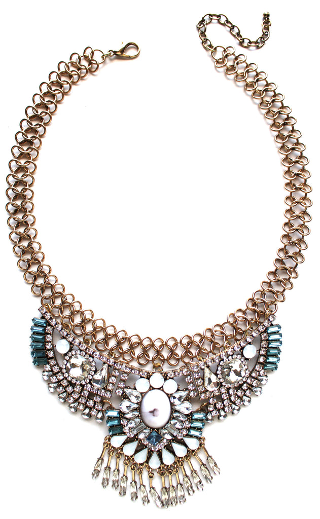 Boho Glory Crystal Stone Necklace