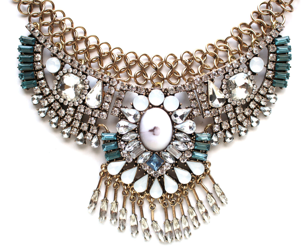 Boho Glory Crystal Stone Necklace