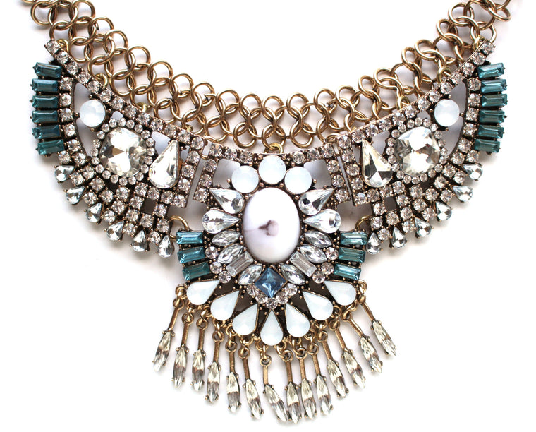 Boho Glory Crystal Stone Necklace