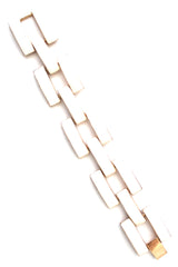 Square Enamel Link Bracelets- 10 Color Options