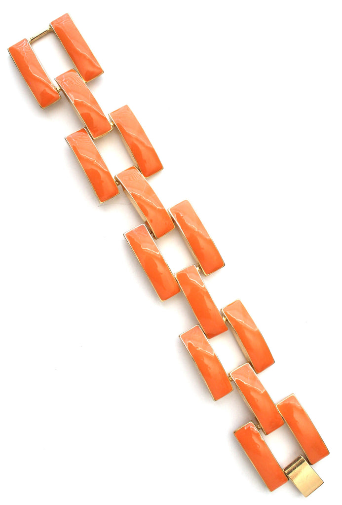 Square Enamel Link Bracelets- 10 Color Options