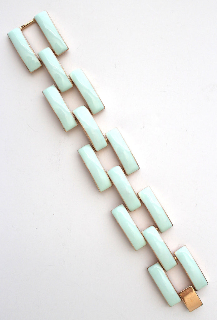 Square Enamel Link Bracelets- 10 Color Options