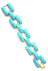 Square Enamel Link Bracelets- 10 Color Options