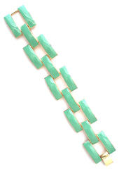 Square Enamel Link Bracelets- 10 Color Options