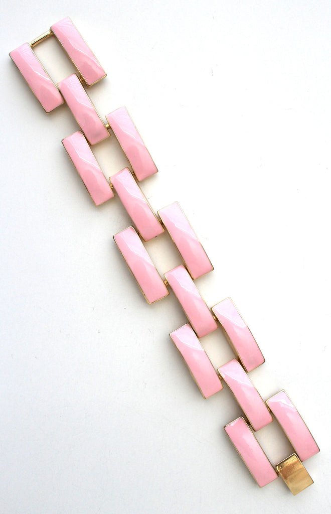 Square Enamel Link Bracelets- 10 Color Options