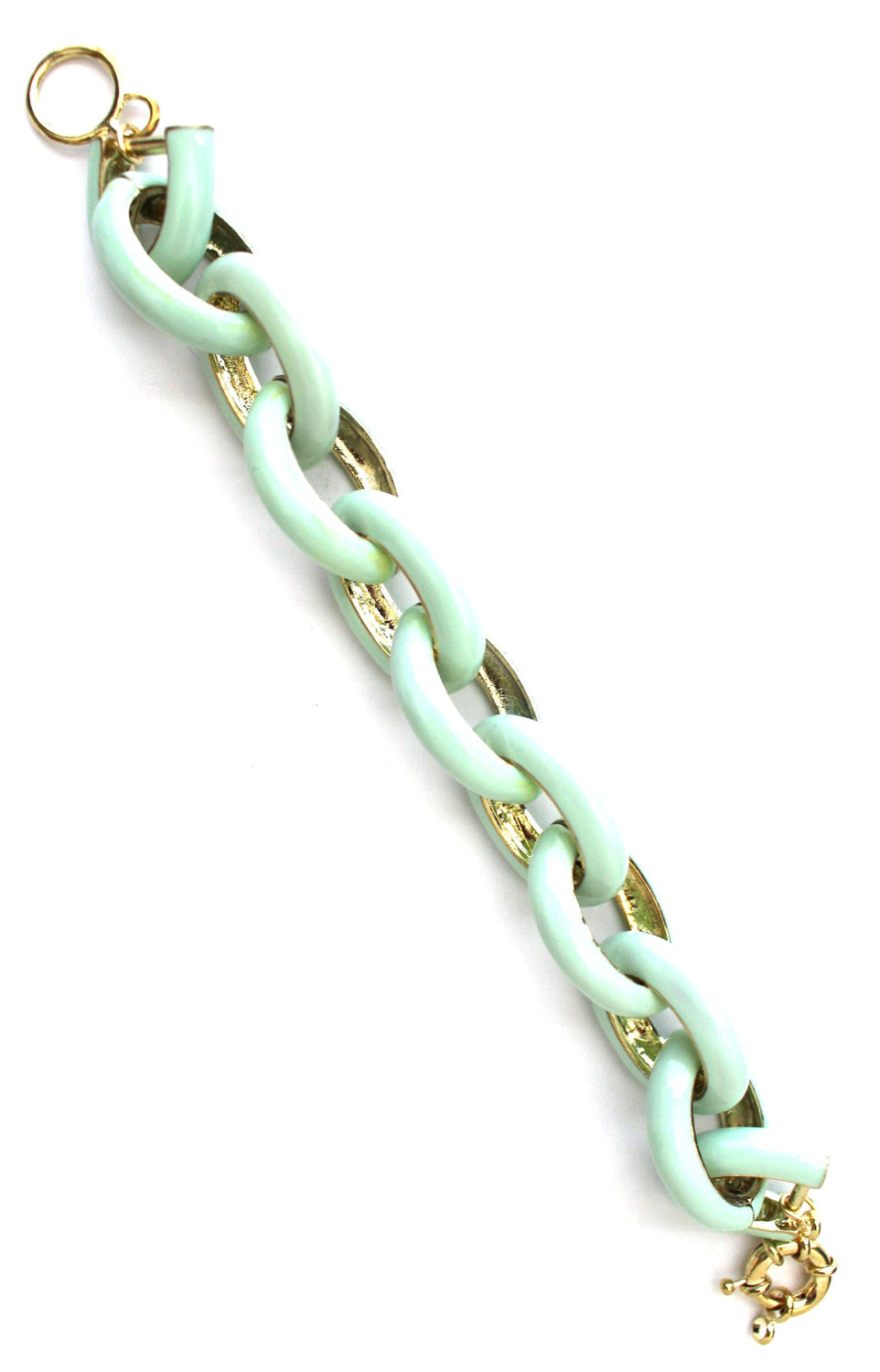 Chunky Enamel Link Bracelet