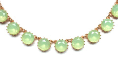 Classic Stone Necklace & Earring Set- Mint