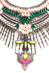 Gypsy Bling Statement Necklace- Multi