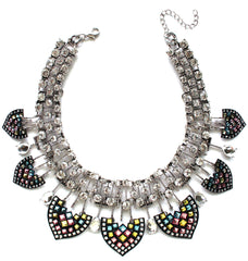 Luxe Greek & Chic Rhinestone Statement Necklace