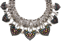 Luxe Greek & Chic Rhinestone Statement Necklace