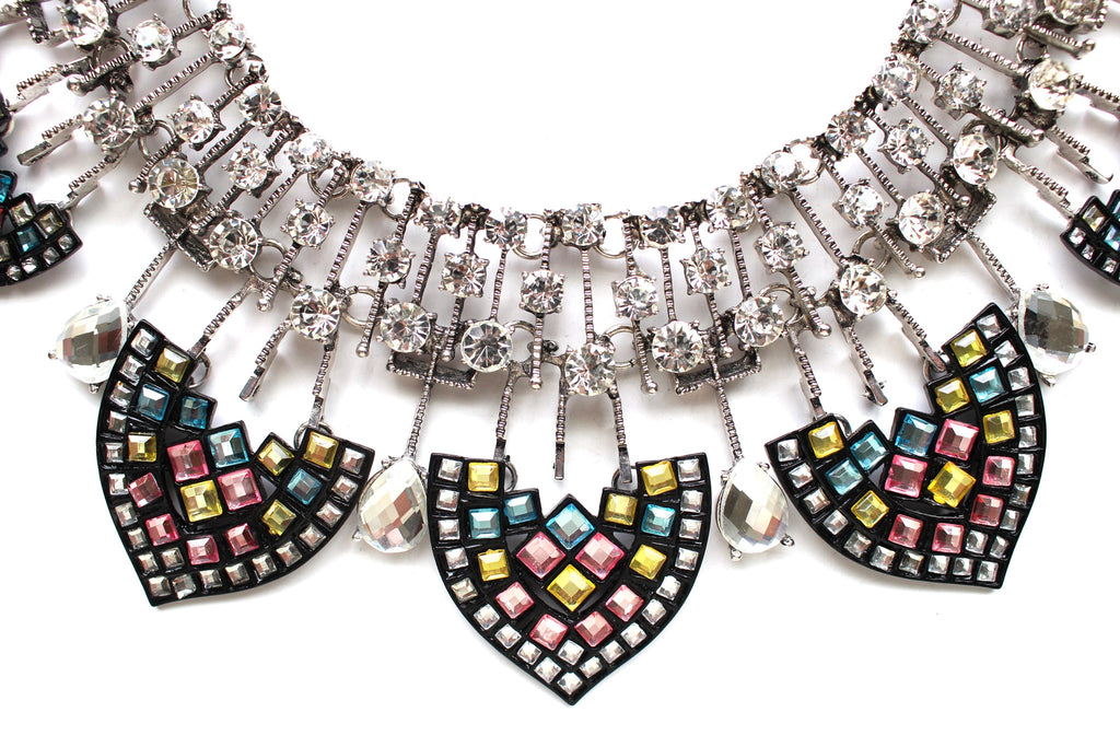 Luxe Greek & Chic Rhinestone Statement Necklace