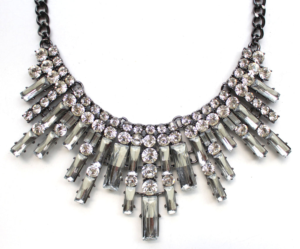 Glamour Spike Bib Statement Necklace