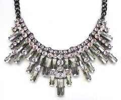 Glamour Spike Bib Statement Necklace