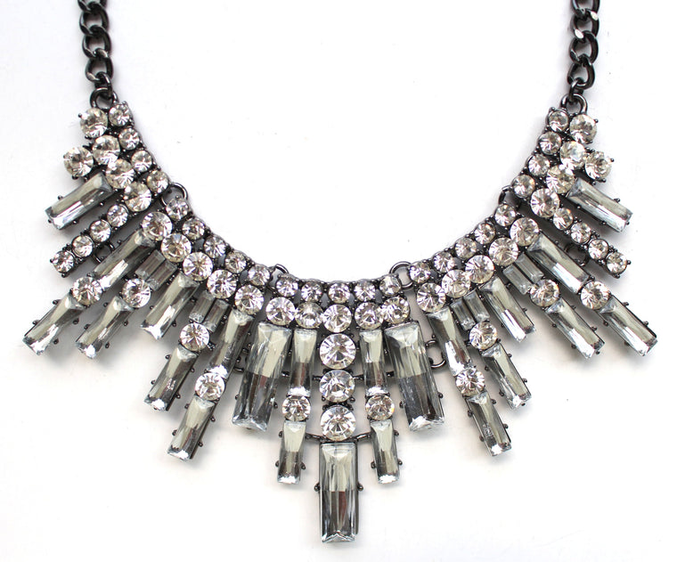 Glamour Spike Bib Statement Necklace