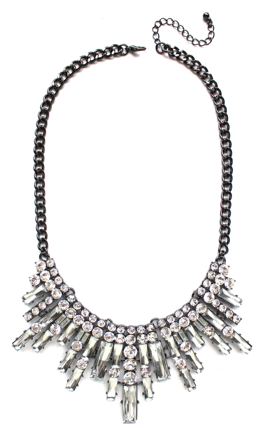 Glamour Spike Bib Statement Necklace