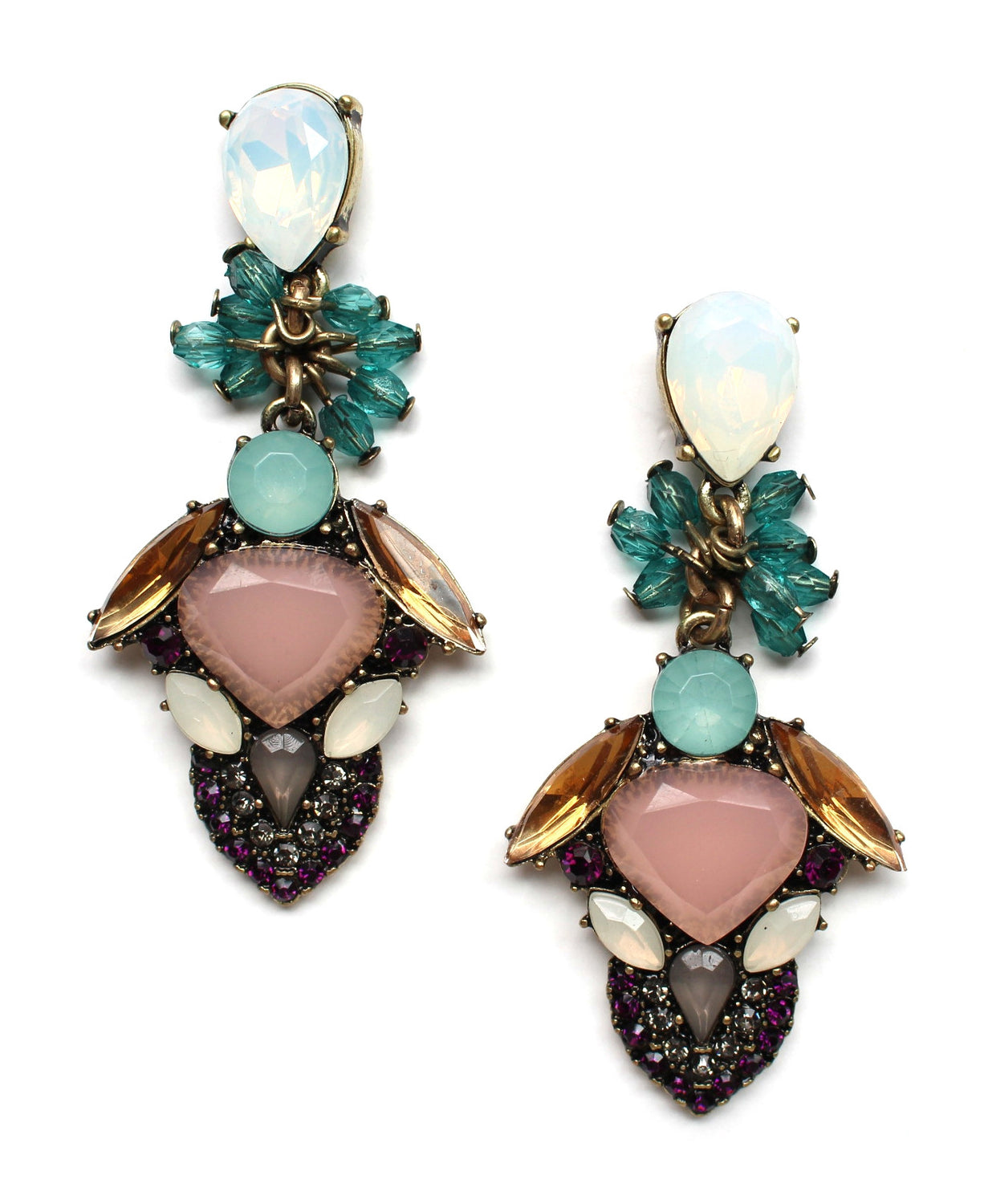 Blushing Rosette Earrings