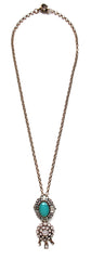 Crystal Drops Stone Necklace
