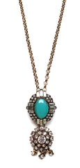 Crystal Drops Stone Necklace