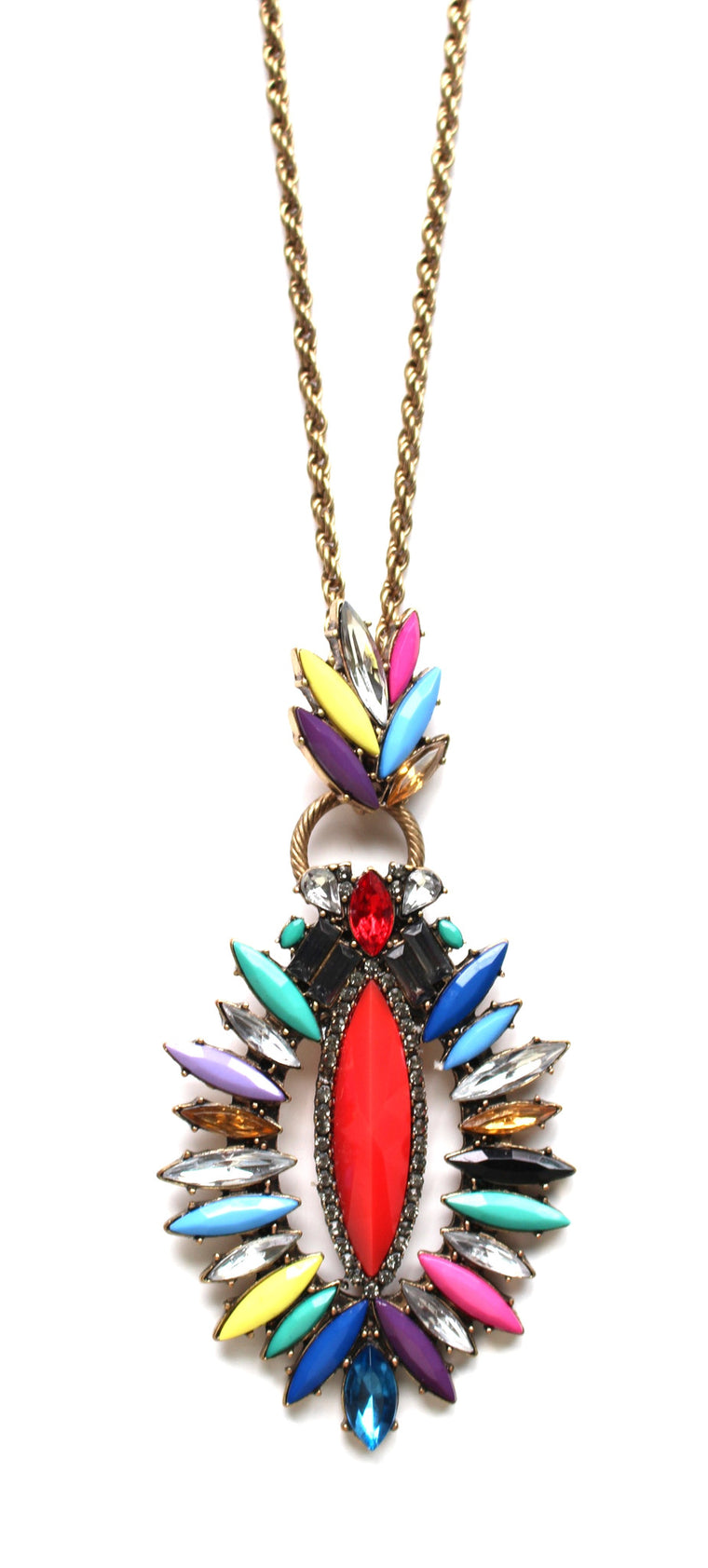 Wear the Rainbow Long Pendant Necklace