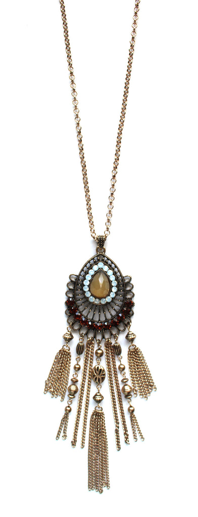 Dreams Come True Jeweled Long Necklace