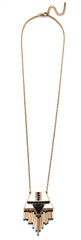 Modern Tribal Metal Fringe Long Necklace