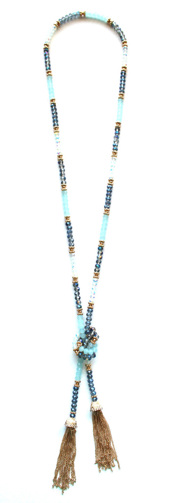 Multi-way Jeweled Tassel Necklace