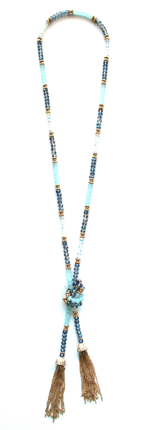 Multi-way Jeweled Tassel Necklace