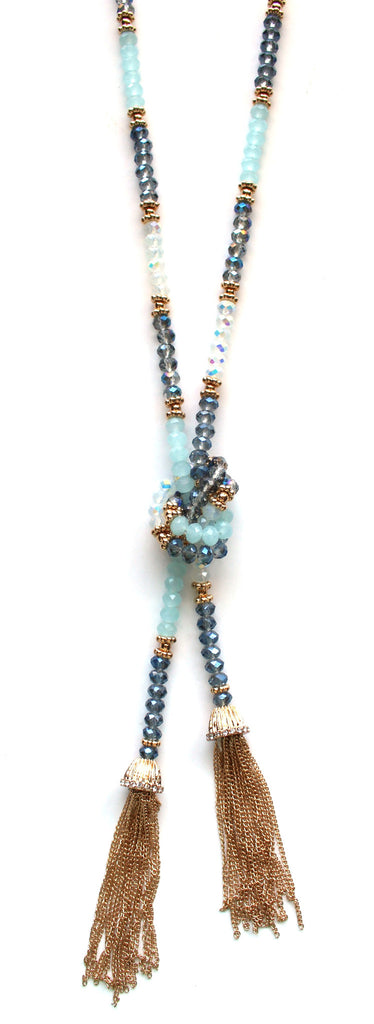 Multi-way Jeweled Tassel Necklace