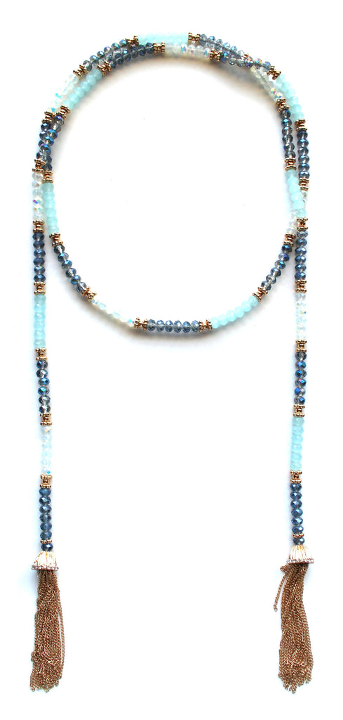 Multi-way Jeweled Tassel Necklace