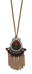 Zienna Embellished Tassel Necklace