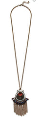 Zienna Embellished Tassel Necklace