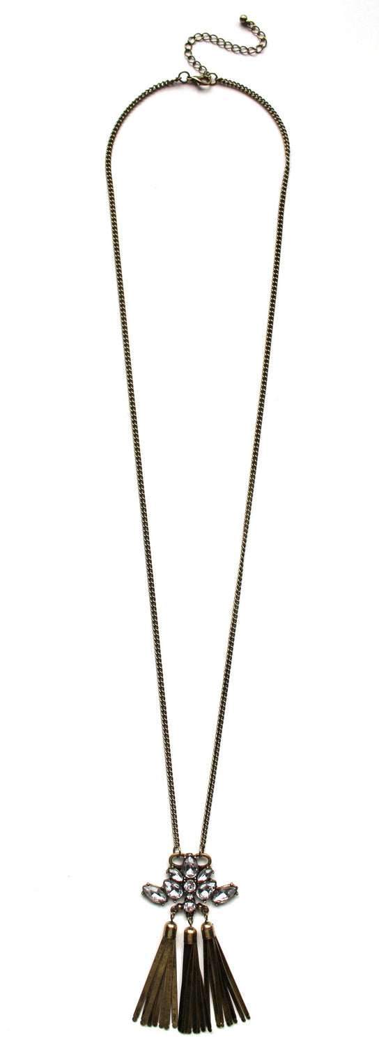 Urban Mix Triple Tassel Necklace