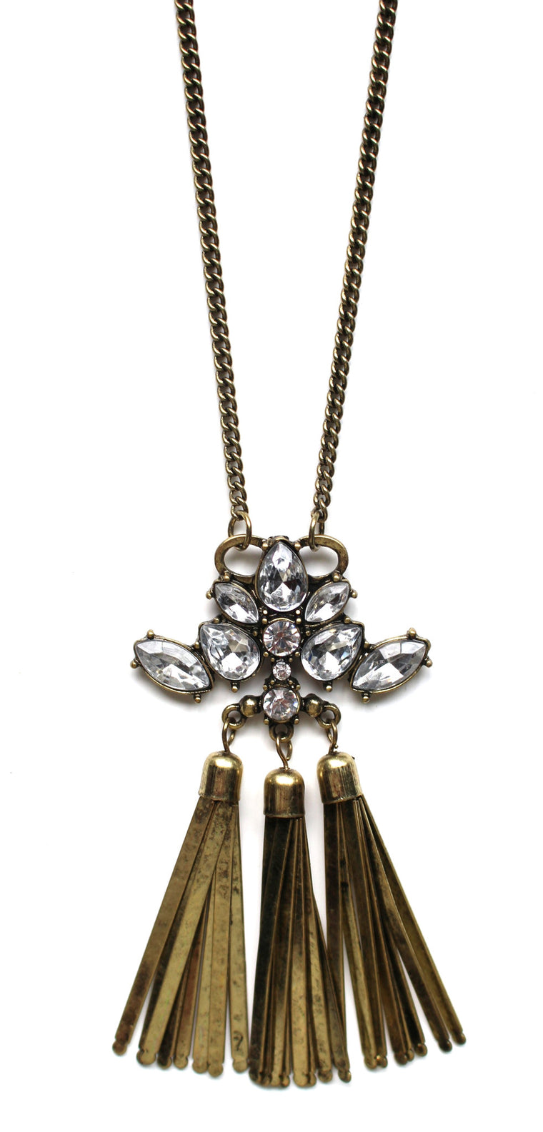 Urban Mix Triple Tassel Necklace