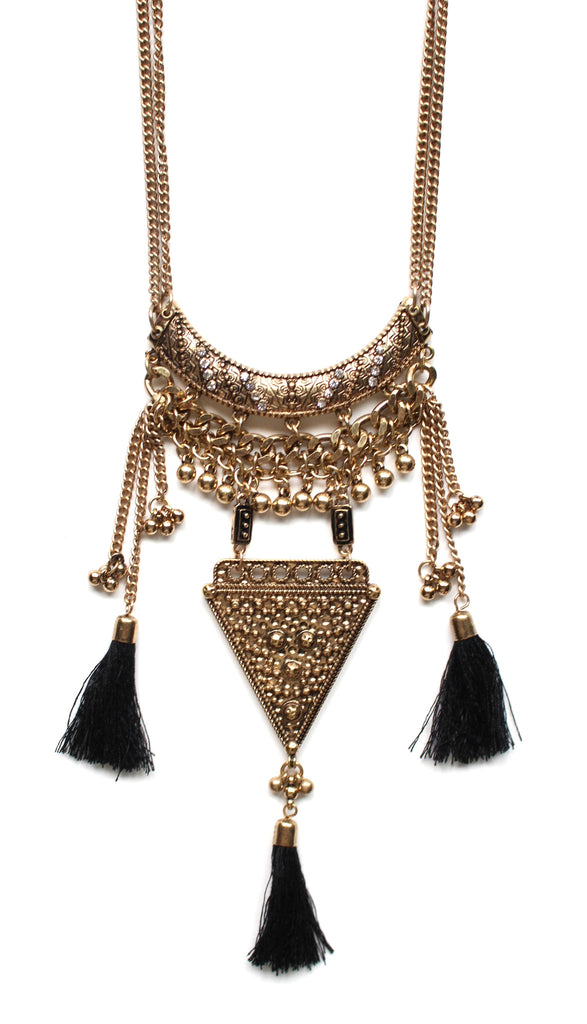 Tribal Princess Tassel Necklace