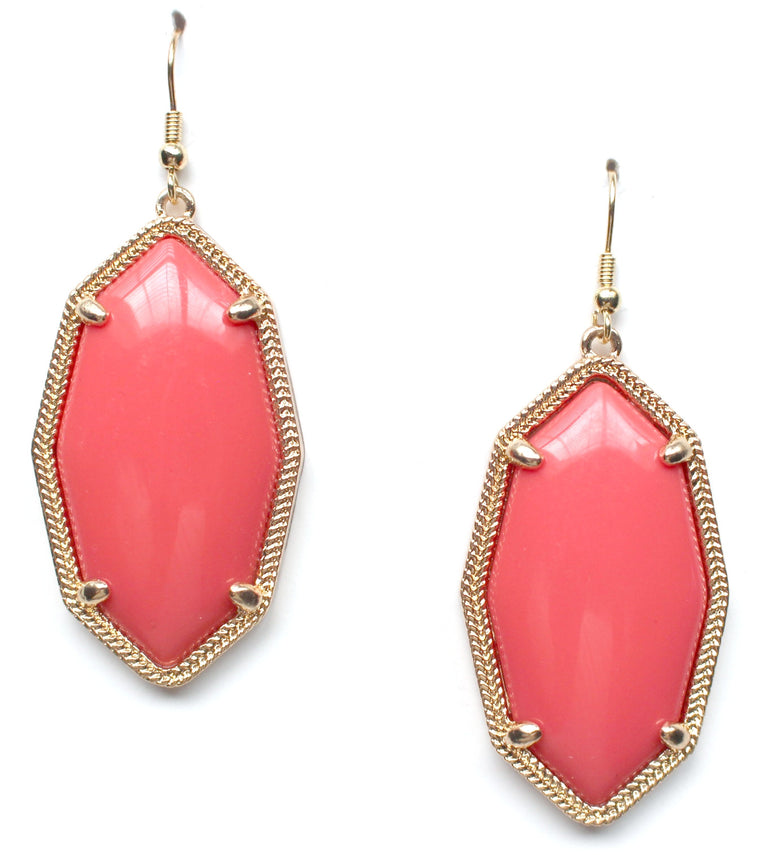 Coral Drop Earrings