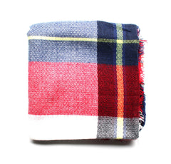 Mad For Plaid Blanket Scarf- Big Check Multi