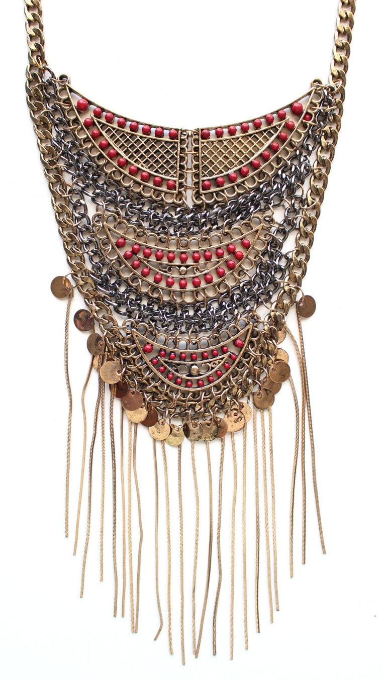 Boho Dreams Fringe Necklace