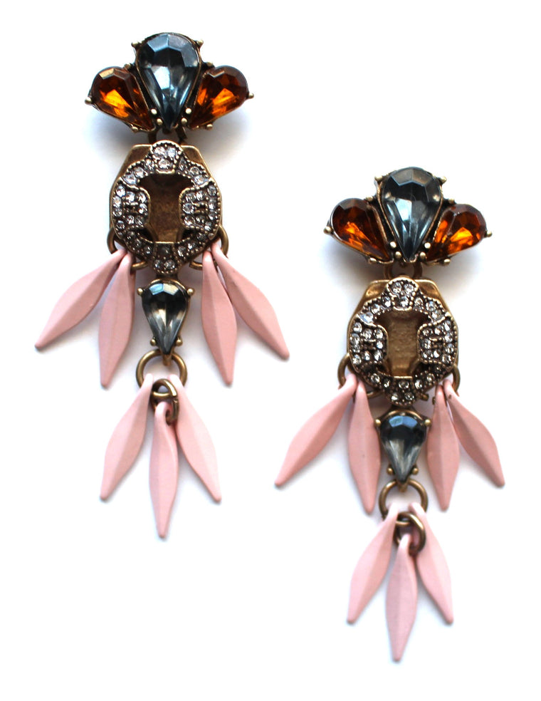 Pretty Pale Pink Statement Earrings